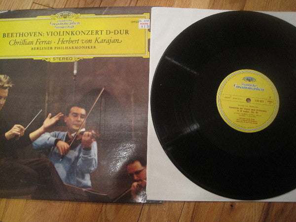 Ludwig Van Beethoven, Christian Ferras, Herbert von Karajan, Berliner Philharmoniker : Violinkonzert D-Dur (LP, RE)