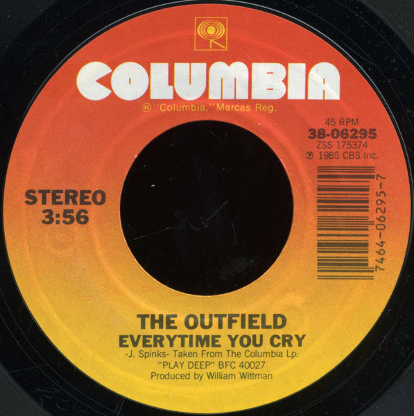 The Outfield : Everytime You Cry (7")
