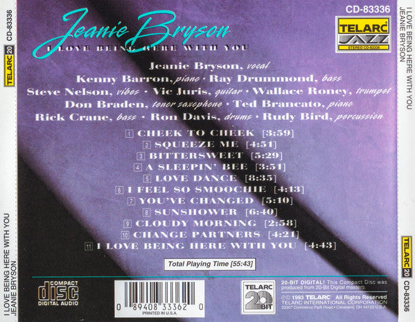 Jeanie Bryson : I Love Being Here With You (CD, Album)