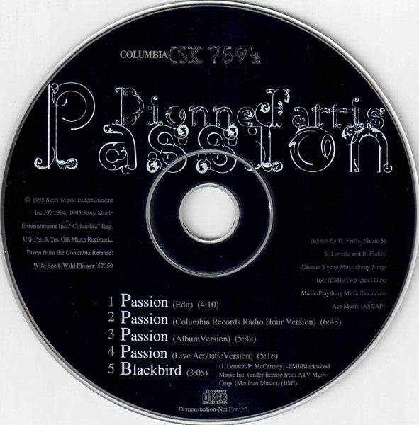 Dionne Farris : Passion (CD, Maxi, Promo)