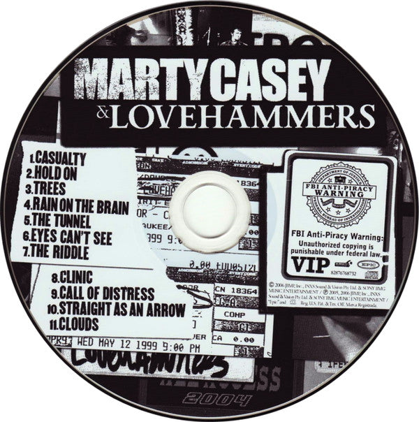Marty Casey & Lovehammers : Marty Casey & Lovehammers (CD, Album)