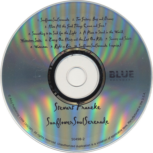 Stewart Francke : Sunflower Soul Serenade (CD, Album)