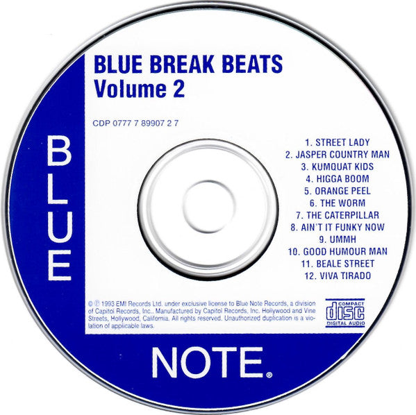 Various : Blue Break Beats (Volume Two) (CD, Comp, Mono, EMI)