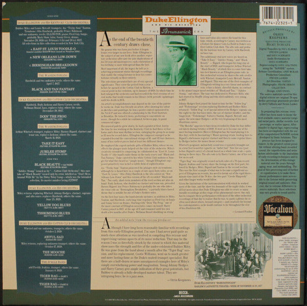 Duke Ellington And His Orchestra : The Brunswick Era, Volume I (1926-29) (LP, Comp)