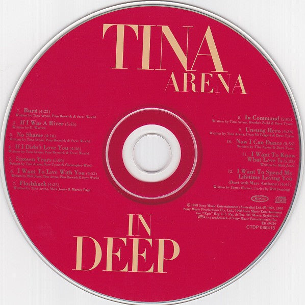 Tina Arena : In Deep (CD, Album)