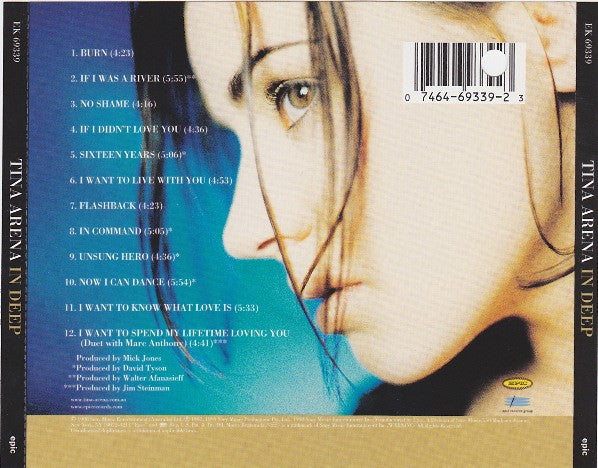 Tina Arena : In Deep (CD, Album)