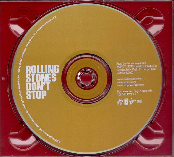 The Rolling Stones : Don't Stop (CD, Single, Promo, Dig)
