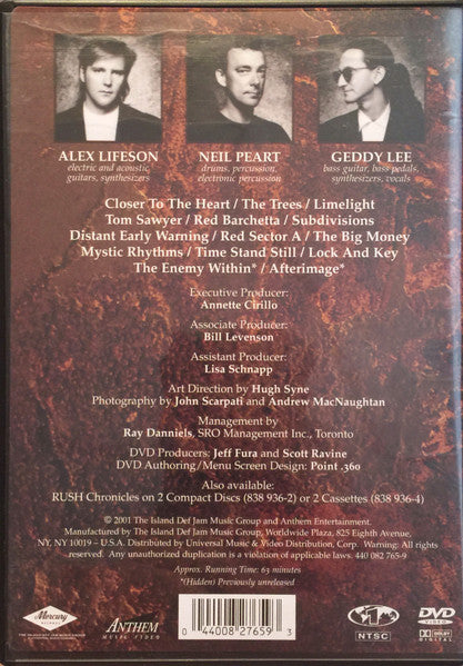 Rush : Chronicles: The DVD Collection (DVD-V, Comp, NTSC)