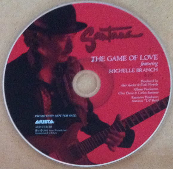 Santana Featuring Michelle Branch : The Game Of Love (CD, Single, Promo)
