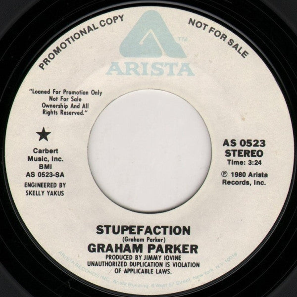 Graham Parker : Stupefaction (7", Single, Promo)