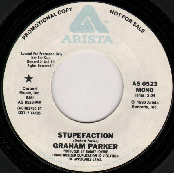 Graham Parker : Stupefaction (7", Single, Promo)
