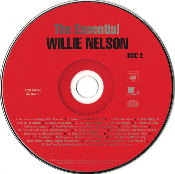 Willie Nelson : The Essential Willie Nelson (2xCD, Comp, RM)
