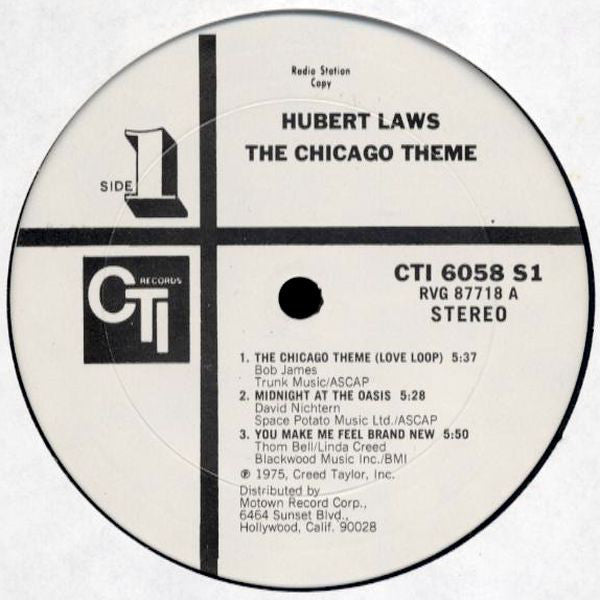 Hubert Laws : The Chicago Theme (LP, Album, Promo)