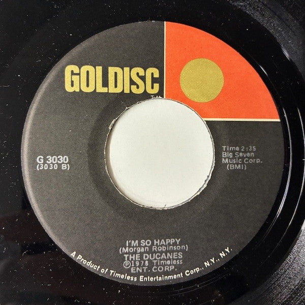 The Temptations  /  The Ducanes : Barbara / I'm So Happy (7")
