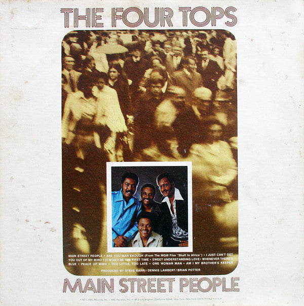 The Four Tops* : Main Street People (LP, Album, Ter)