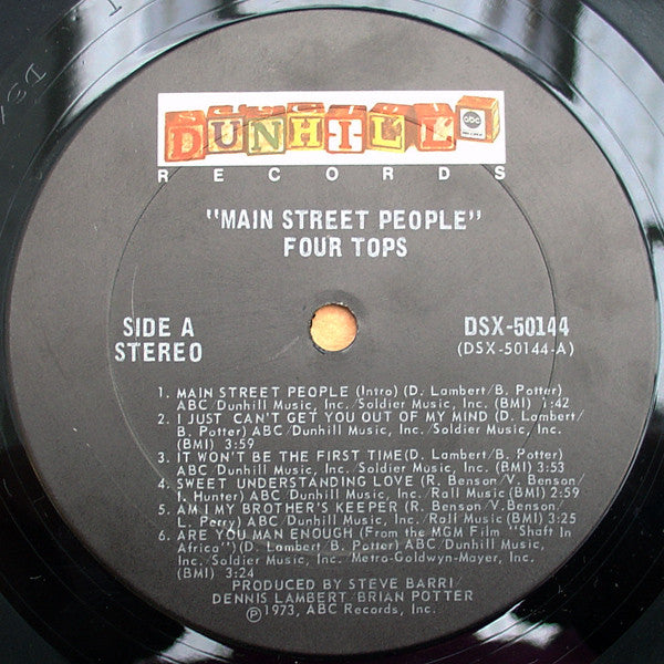 The Four Tops* : Main Street People (LP, Album, Ter)