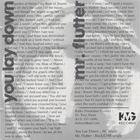 Terry Scott Taylor* : Mr. Flutter : You Lay Down (CD, Single, Promo)