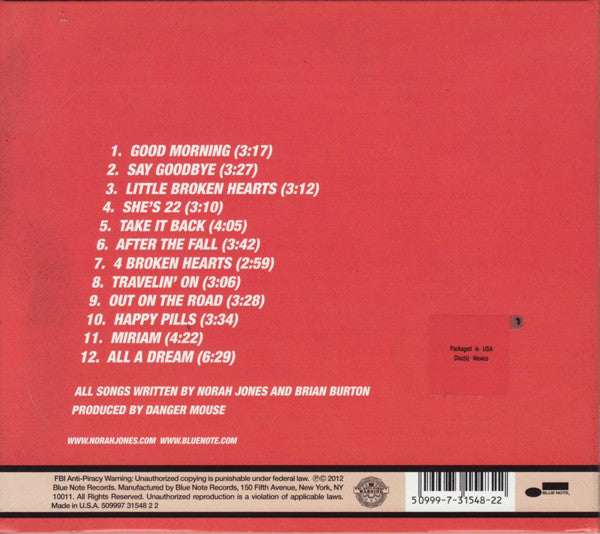 Norah Jones : ...Little Broken Hearts (CD, Album)