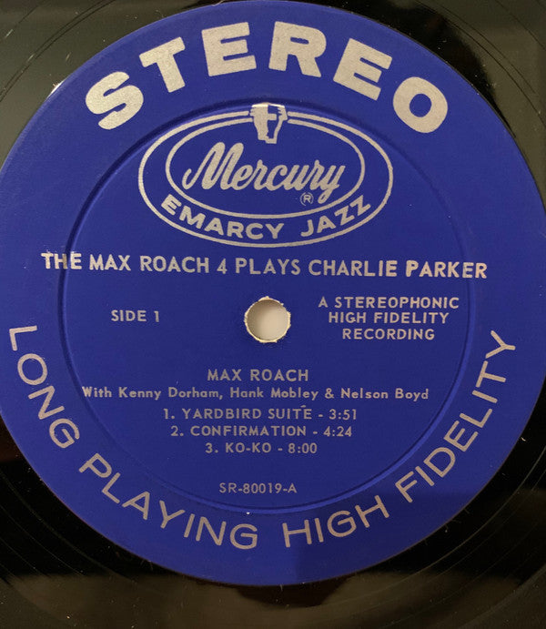 Max Roach Quartet : The Max Roach 4 Plays Charlie Parker (LP, Album)