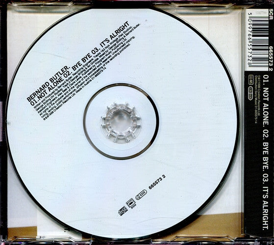 Bernard Butler : Not Alone (CD, Maxi)
