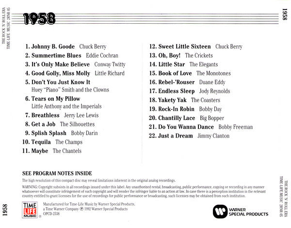 Various : The Rock 'N' Roll Era 1958 (CD, Comp, RE, RM)