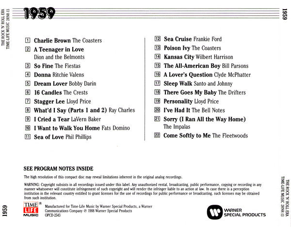 Various : 1959 (CD, Comp, RE, RM)