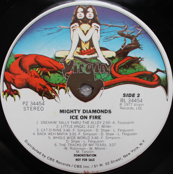 The Mighty Diamonds : Ice On Fire (LP, Album, Promo)