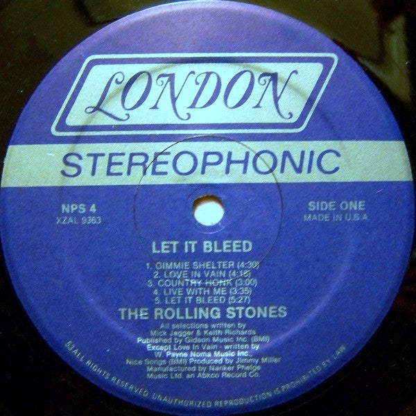 Rolling Stones* : Let It Bleed (LP, Album, RE, 53 )