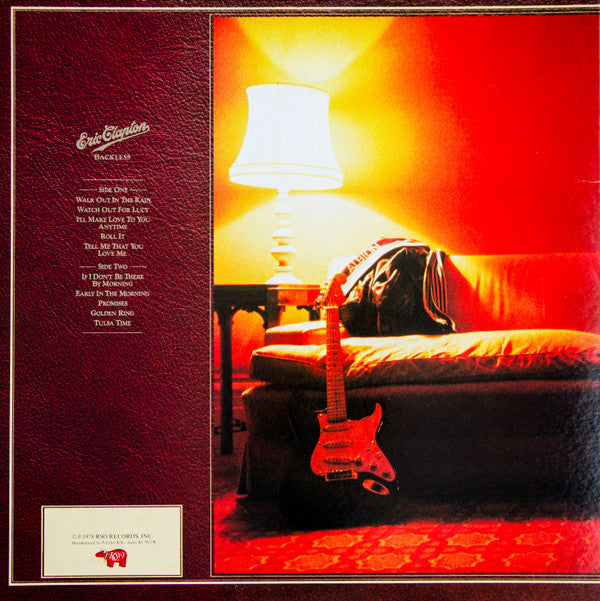 Eric Clapton : Backless (LP, Album, Gat)