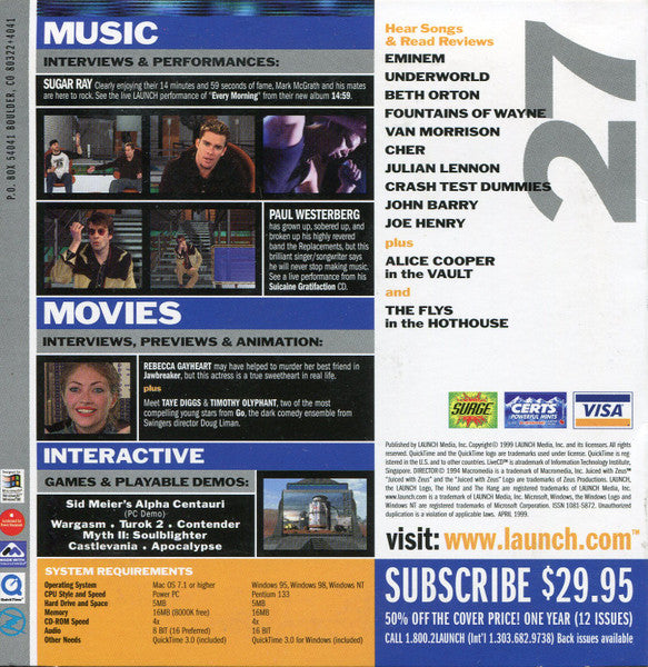 Various : Launch Issue No.27 (CD-ROM)