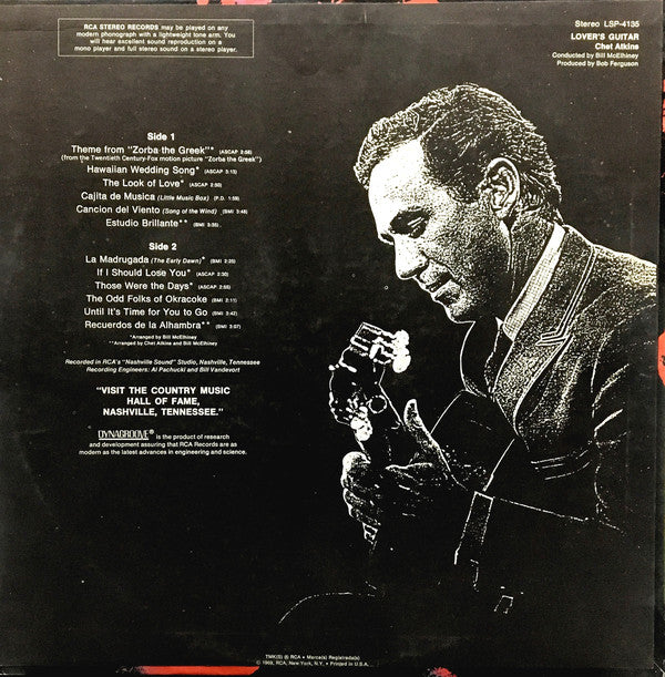 Chet Atkins : Lover's Guitar (LP, Album, Hol)