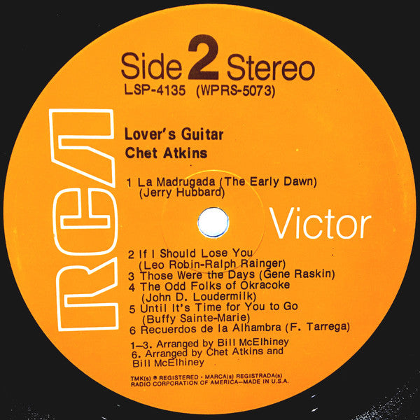 Chet Atkins : Lover's Guitar (LP, Album, Hol)