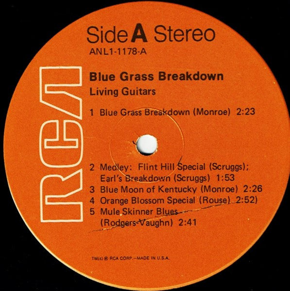 Living Guitars : Blue Grass Breakdown (LP, Album)