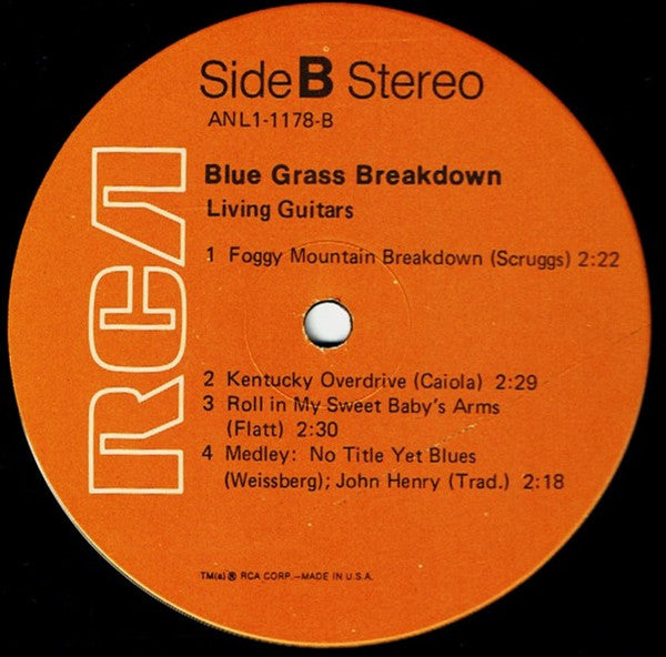 Living Guitars : Blue Grass Breakdown (LP, Album)
