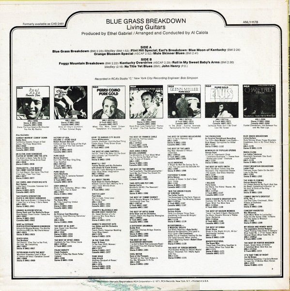 Living Guitars : Blue Grass Breakdown (LP, Album)