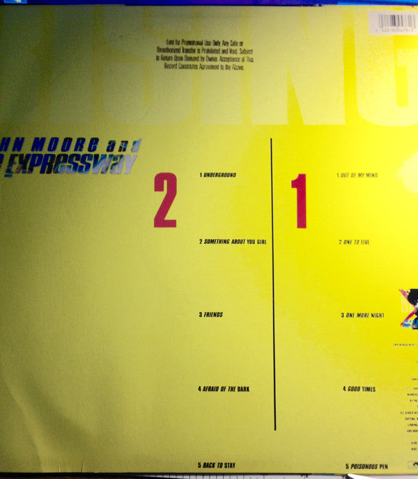 John Moore (3) & The Expressway : Expressway Rising (LP, Album, Promo)