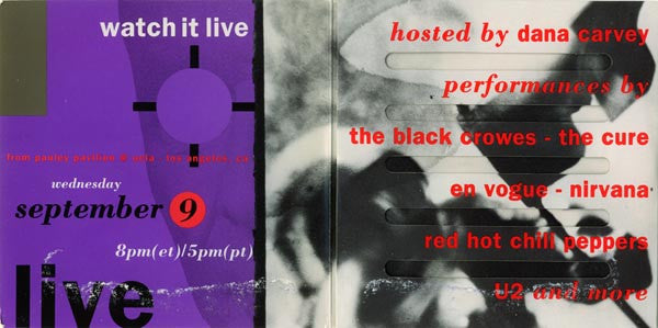Various : MTV 1992 Video Music Awards Promo CD (CD, Comp, Promo, car)