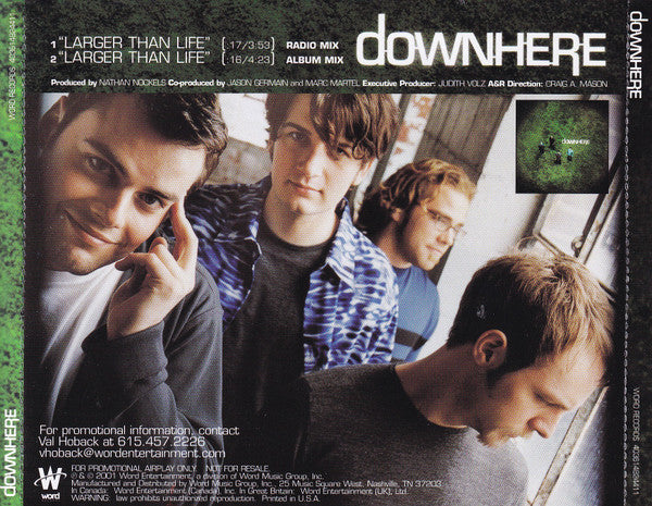 downhere : Larger Than Life (CD, Single, Promo)
