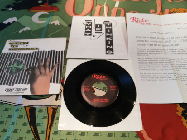 What If Thinking : I Want That Boy (7", Single)