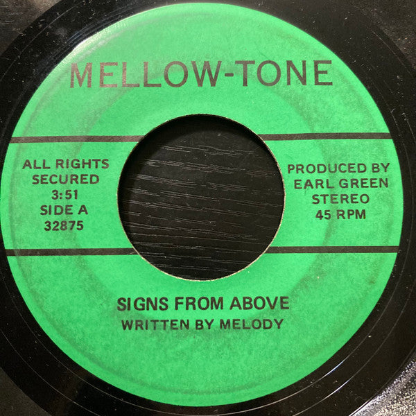 Melody (105) : Signs From Above / Dear Mother, Love Melody (7", Single)