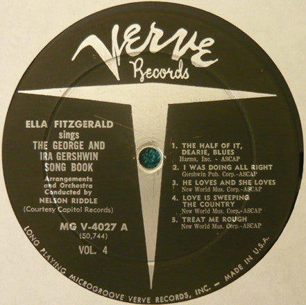 Ella Fitzgerald : Ella Fitzgerald Sings The George And Ira Gershwin Song Book (Vol. 4) (LP, Album, Mono, Gat)