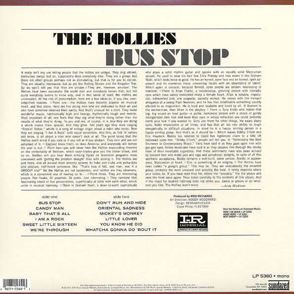 The Hollies : Bus Stop (LP, Album, Mono, RE, Rai)