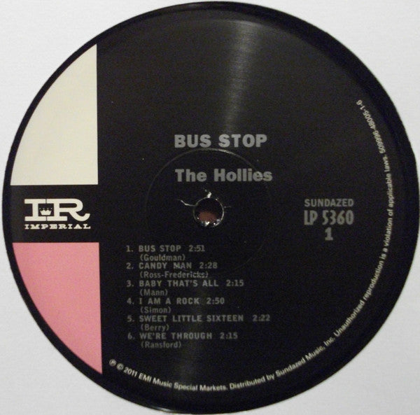 The Hollies : Bus Stop (LP, Album, Mono, RE, Rai)