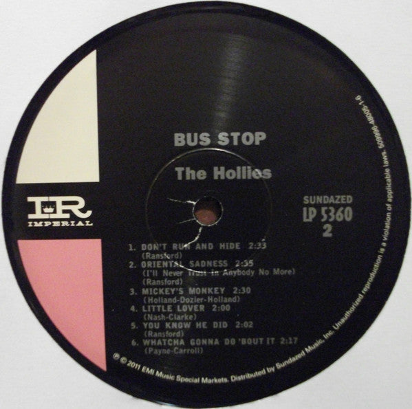 The Hollies : Bus Stop (LP, Album, Mono, RE, Rai)