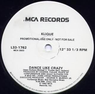 Klique : Dance Like Crazy (12", Promo)