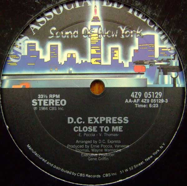 D.C. Express : Close To Me (12")