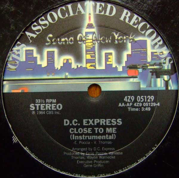 D.C. Express : Close To Me (12")