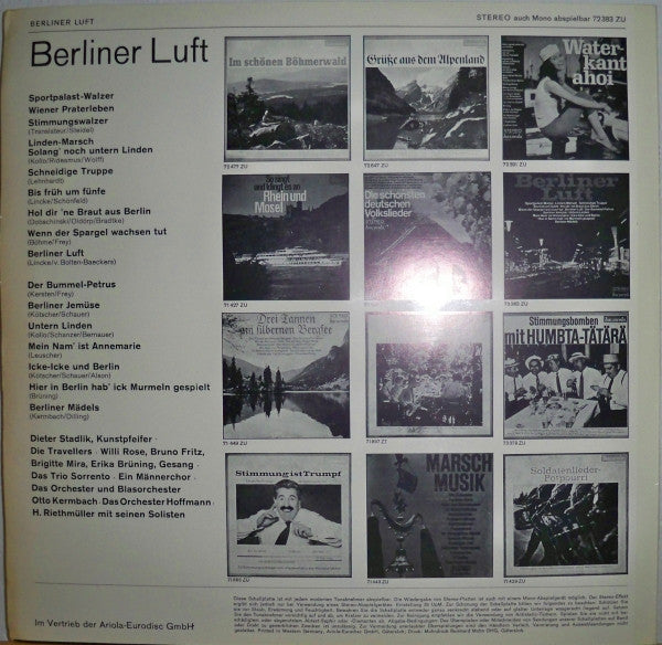 Various : Berliner Luft (LP)