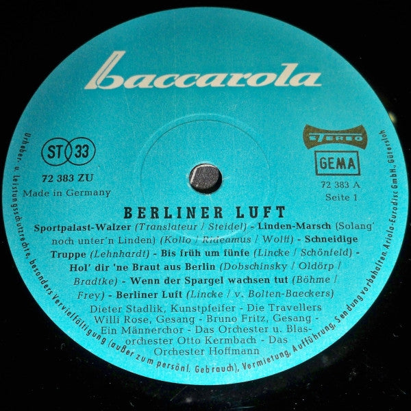 Various : Berliner Luft (LP)