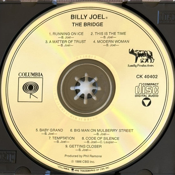 Billy Joel : The Bridge (CD, Album, RE, RP, Pit)